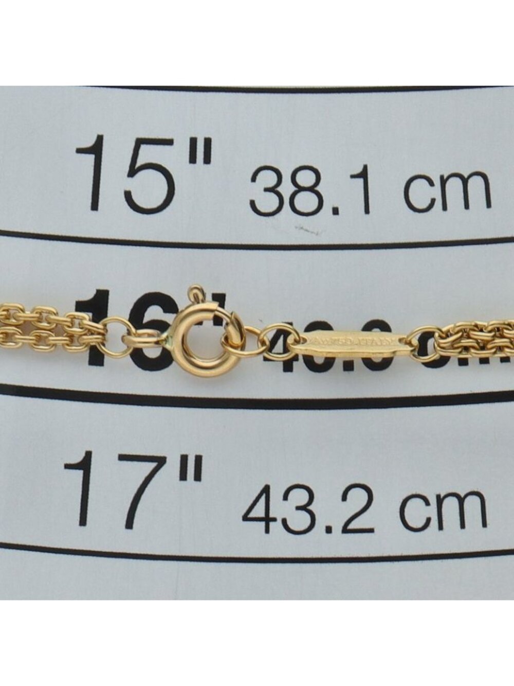 Tiffany & Co Large Double Link Necklace 18k Yellow Gold - Picture 4 of 5